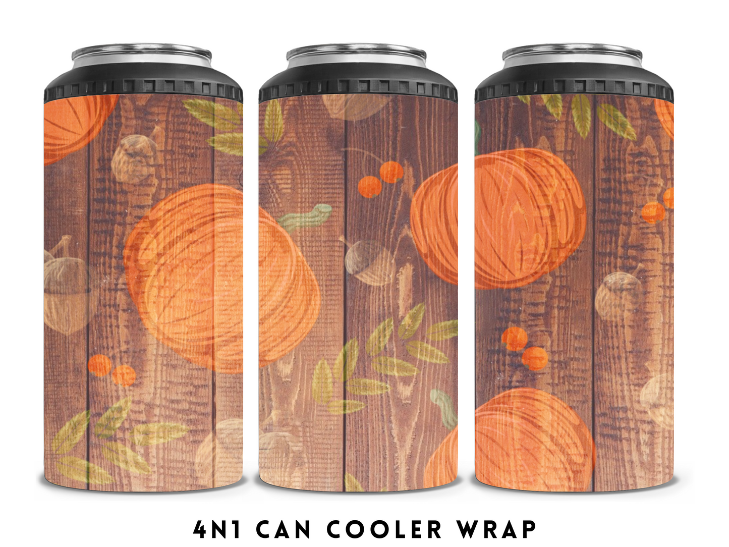 4n1 CAN COOLER- PUMPKINS