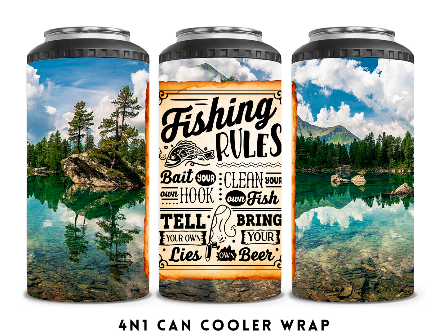 4n1 CAN COOLER- FISHING RULES