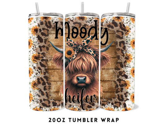 20oz SUBLIMATION TRANSFER- MOODY HEIFER