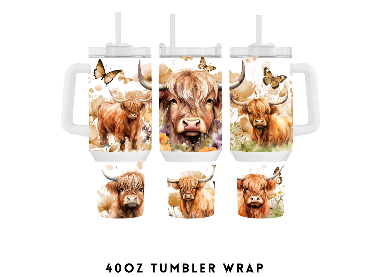 40oz SUBLIMATION TRANSFER- HEIFER