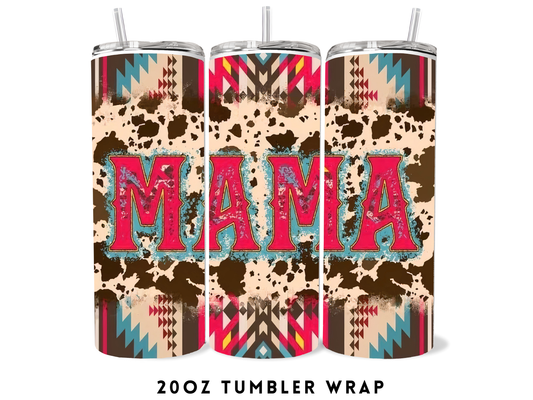 20oz SUBLIMATION TRANSFER- WESTERN MAMA COLORFUL