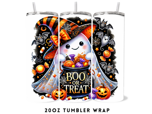 20oz SUBLIMATION TRANSFER- BOO OR TREAT