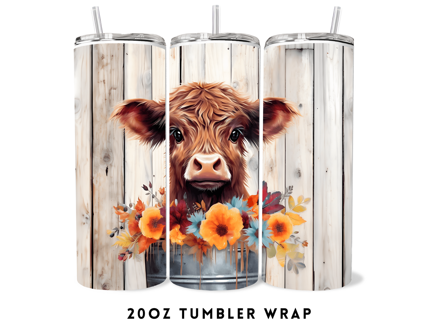 20oz SUBLIMATION TRANSFER- SPRING HEIFER