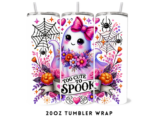 20oz SUBLIMATION TRANSFER- TOO CUTE TO SPOOK