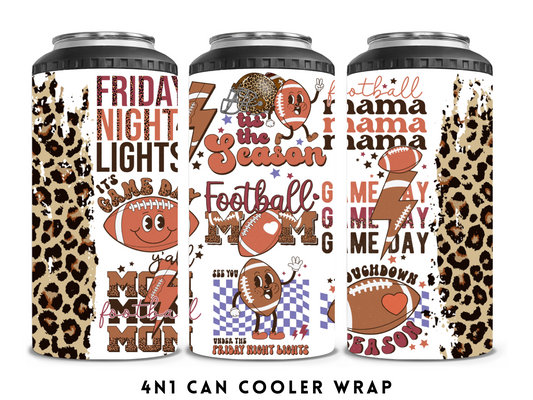 4N1 CAN COOLER- FOOTBALL MOM