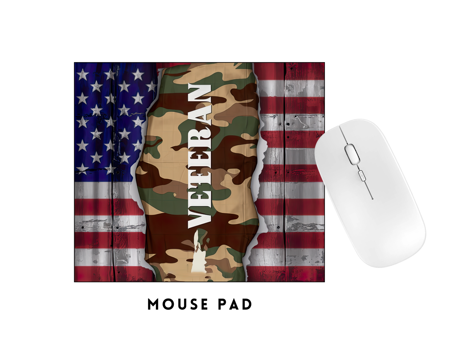 MOUSE PAD TRANSFER- AMERICAN FLAG VET