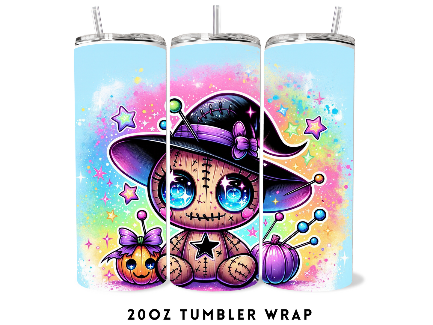 20oz SUBLIMATION TRANSFER- VOODOO DOLL