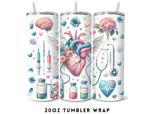 20oz SUBLIMATION TRANSFER- NURSE THINGS