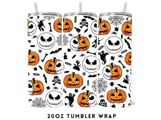 20oz SUBLIMATION TRANSFER- PUMPKIN KING HALLOWEEN