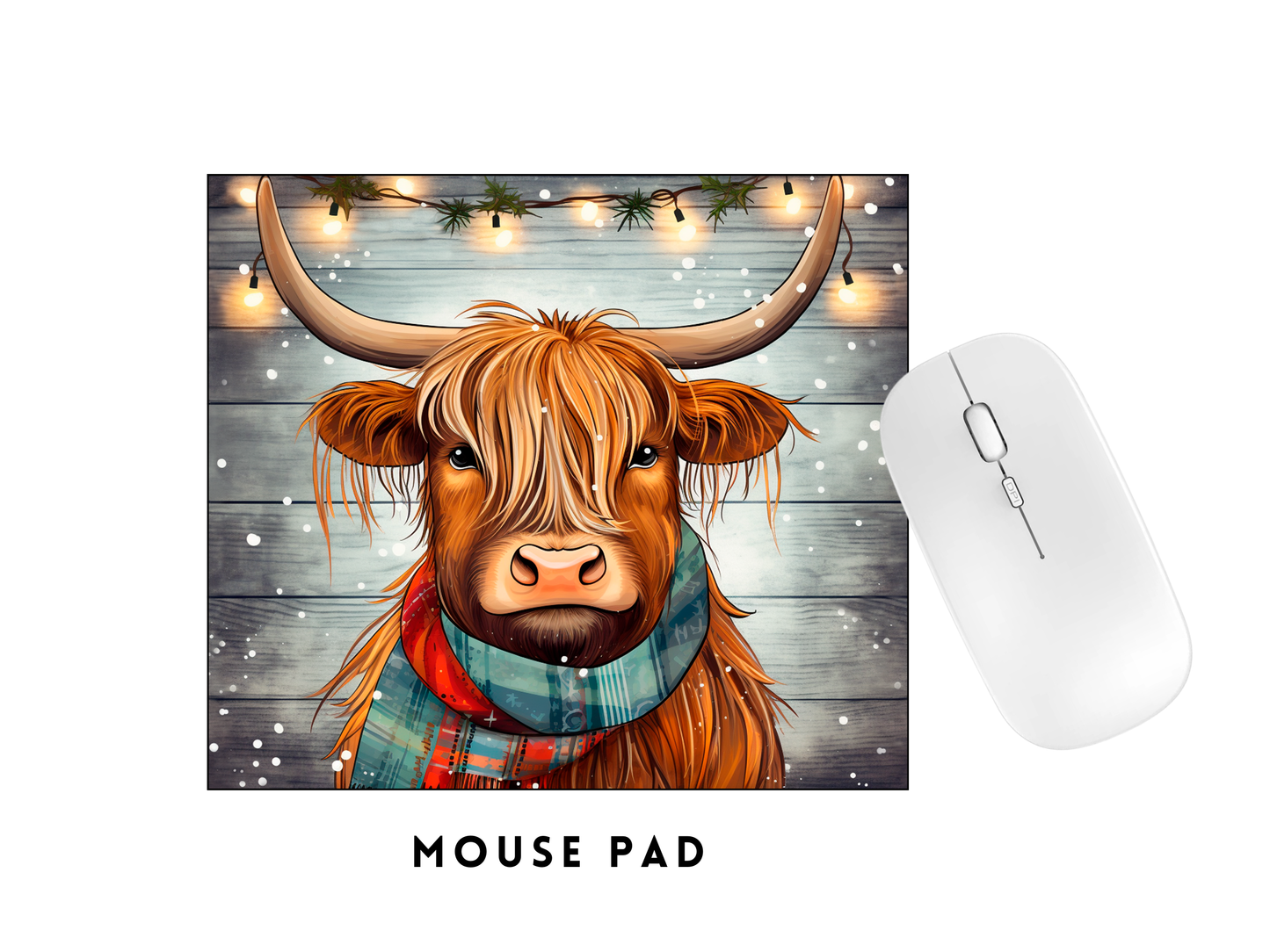 MOUSE PAD TRANSFER- CHRISTMAS HEIFER