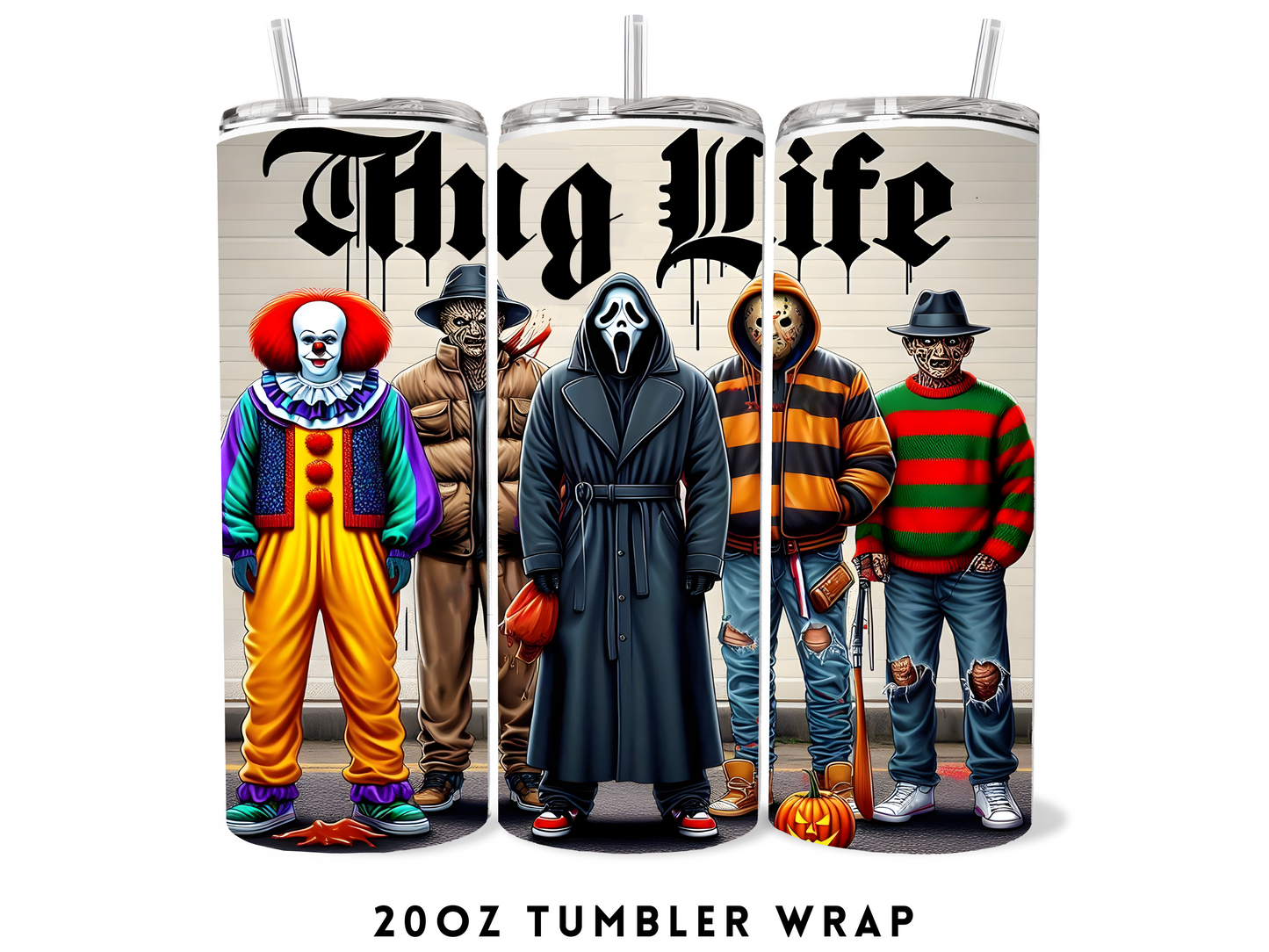 20oz SUBLIMATION TRANSFER- THUG LIFE #2