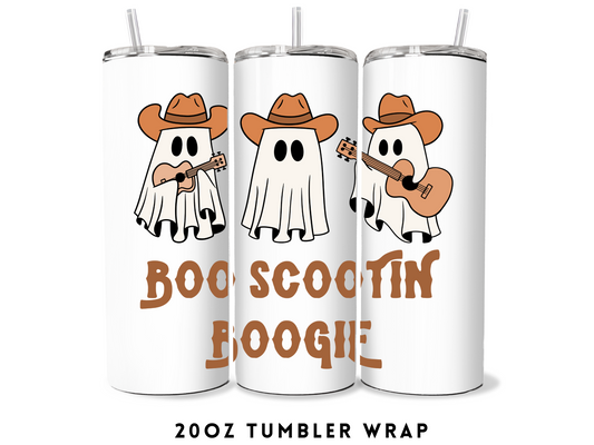 20oz SUBLIMATION TRANSFER- BOO SCOTTIN BOGGIE GHOST