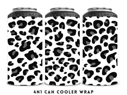 4n1 CAN COOLER- BLACK CHEETAH