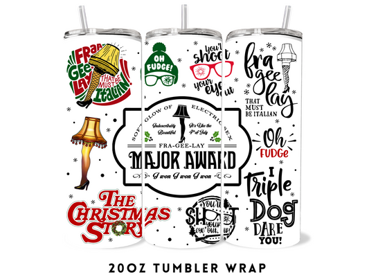 20oz SUBLIMATION TRANSFER- CHRISTMAS STORY