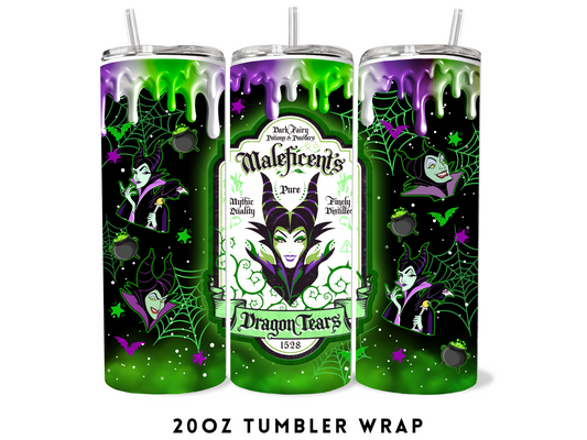 20oz SUBLIMATION TRANSFER- MALEFICENTS DRAGON TEARS