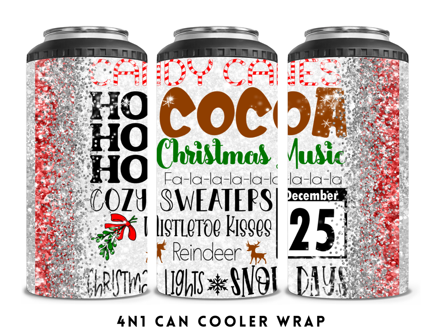 4n1 CAN COOLER- CHRISTMAS THINGS