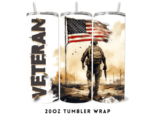 20oz SUBLIMATION TRANSFER- VETERAN