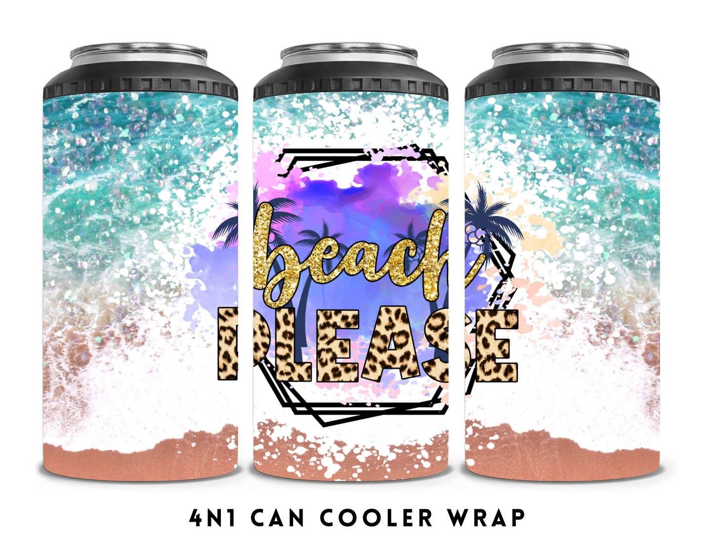 4n1 CAN COOLER- BEACH PLEASE