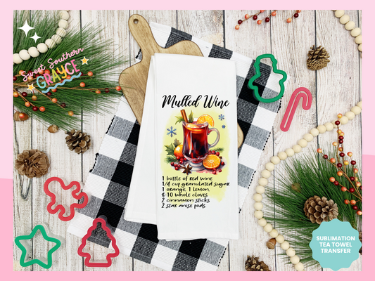 TEA TOWEL - MULLED WINE