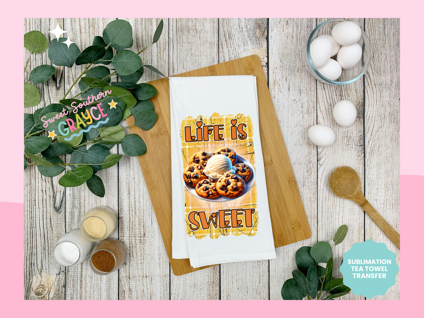 TEA TOWEL - LIFE IS SWEET