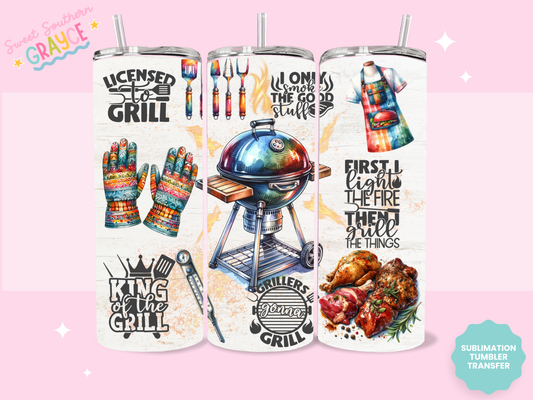 20oz SUBLIMATION TRANSFER - LICENSED TO GRILL