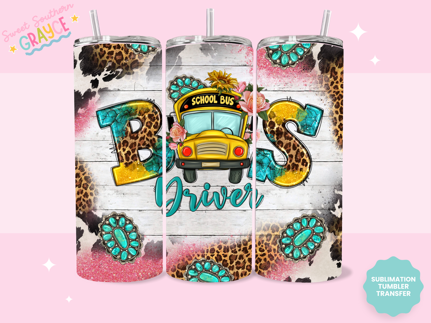 20oz SUBLIMATION TRANSFER - BUS DRIVER