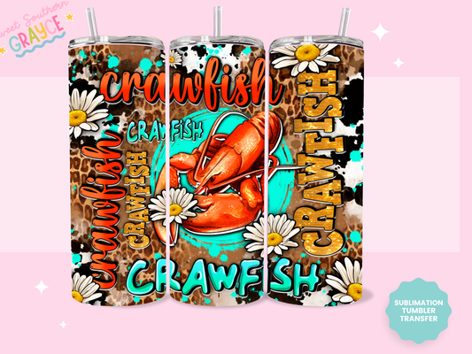 20oz SUBLIMATION TRANSFER - CRAWFISH