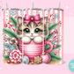 20oz SUBLIMATION TRANSFER - CUTE CHRISTMAS CAT