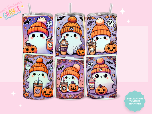 20oz SUBLIMATION TRANSFER - CUTE GHOSTIE CARDS