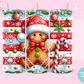 20oz SUBLIMATION TRANSFER - CUTE GINGERBREAD MAN