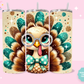 20oz SUBLIMATION TRANSFER - CUTE TURKEY