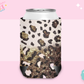 CAN KOOZIE SUB TRANSFER - BROWN GLITTER CHEETAH