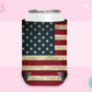 CAN KOOZIE SUB TRANSFER - AMERICAN FLAG