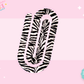 JUMBO PAPER CLIP SUB TRANSFER - ZEBRA PRINT