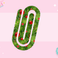 JUMBO PAPER CLIP SUB TRANSFER - GREEN CHRISTMAS