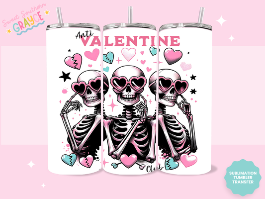 20oz SUBLIMATION TRANSFER - ANTI-VALENTINE SKELLIES