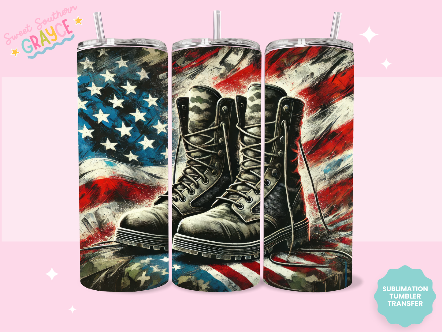 20oz SUBLIMATION TRANSFER - AMERICAN BOOTS