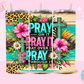 20oz SUBLIMATION TRANSFER- CHEETAH CROSS PRAY
