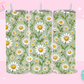 20oz SUBLIMATION TRANSFER - GREEN DAISIES
