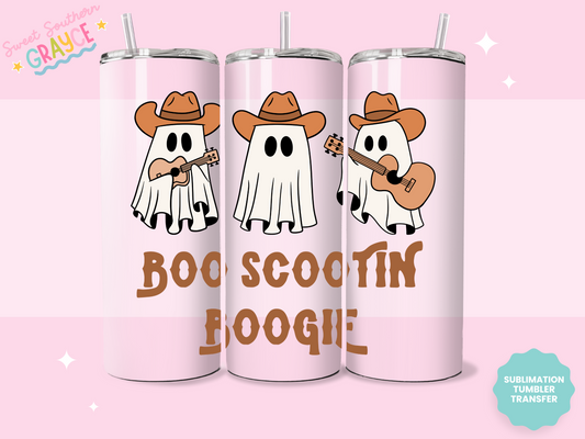 20oz SUBLIMATION TRANSFER - BOO SCOOTIN BOOGIE