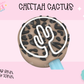 3D STRAW TOPPER- CHEETAH CACTUS