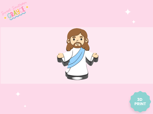 3D STRAW TOPPER- JESUS