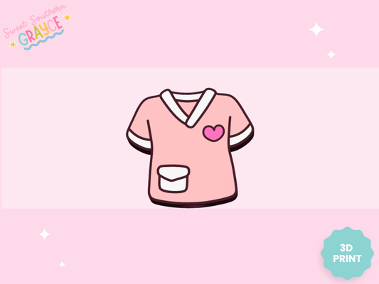 3D STRAW TOPPER- SCRUB TOP