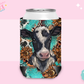 CAN KOOZIE SUB TRANSFER - BOHO COW TURQ