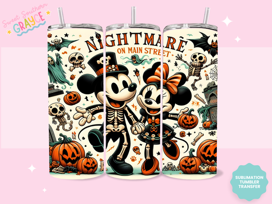 20oz SUBLIMATION TRANSFER - MAGICAL MOUSE HALLOWEEN