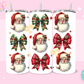20oz SUBLIMATION TRANSFER - SANTA AND BOWS