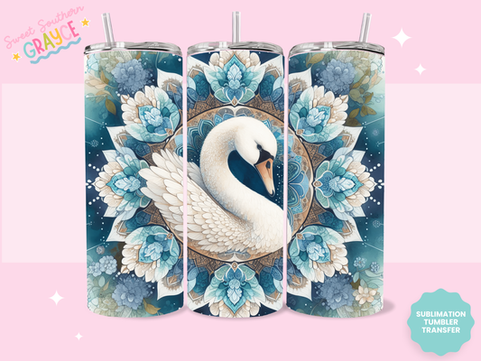 20oz SUBLIMATION TRANSFER - SWAN