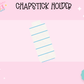 CHAPSTICK HOLDER- NOTEPAD
