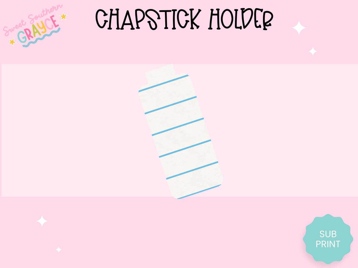 CHAPSTICK HOLDER- NOTEPAD