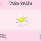 3D STRAW TOPPER- DAISY SMILEY